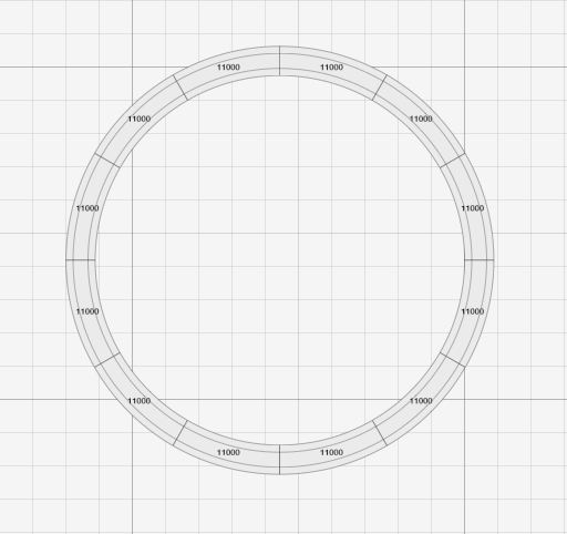 Minimum Gleisplan Kreis