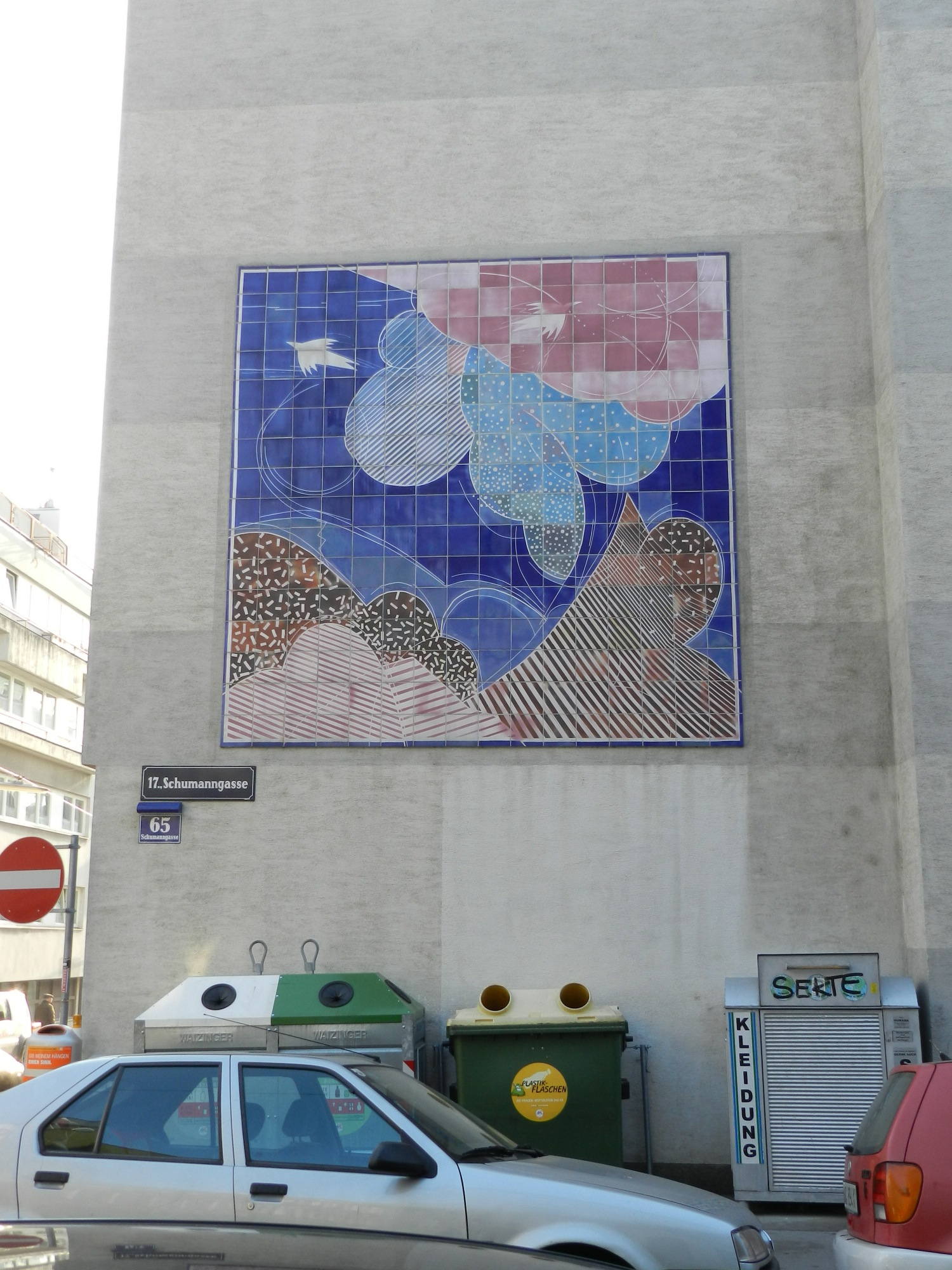 Mosaik in der Schumanngasse